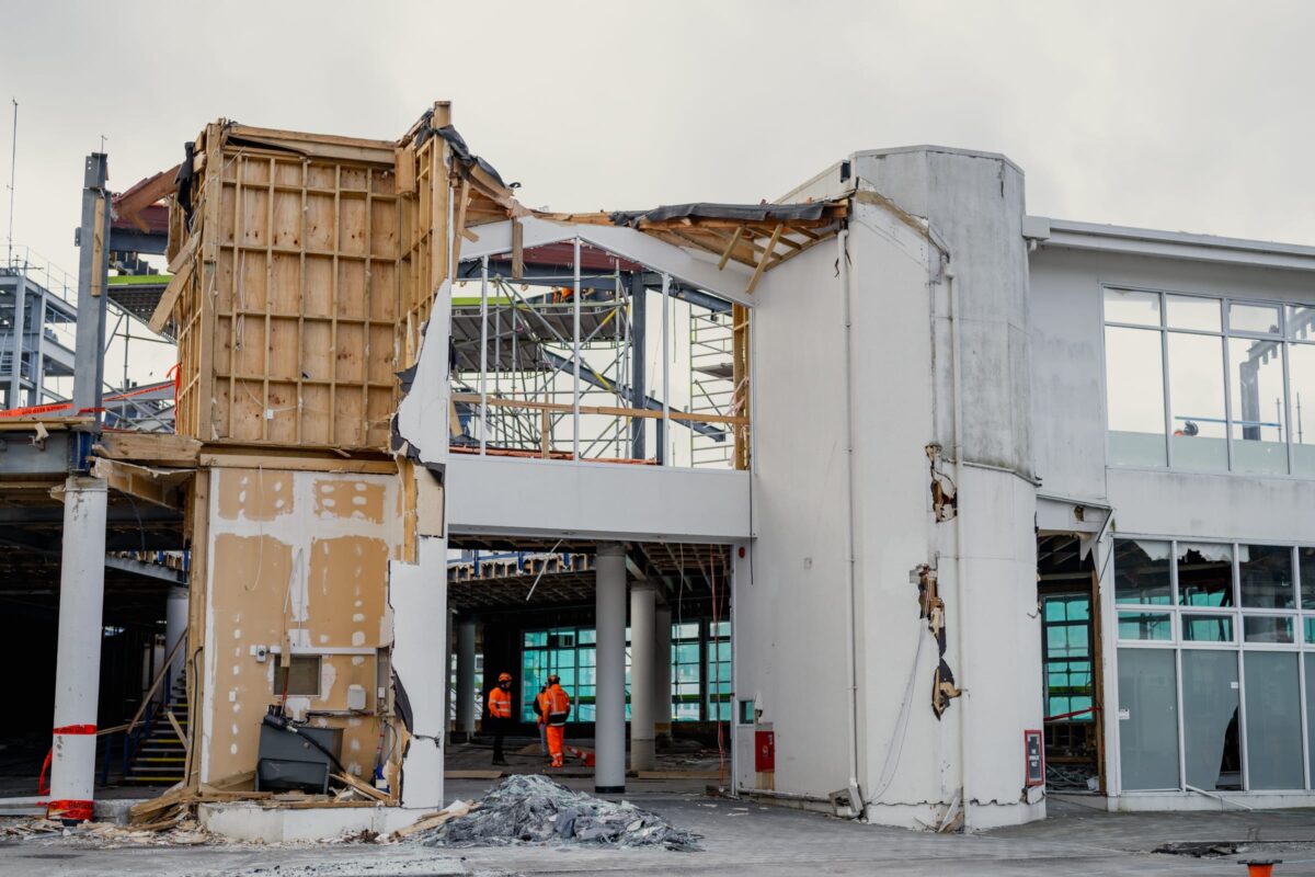 image of Picton terminal in the process of being demolished and stripped out by Scope Group